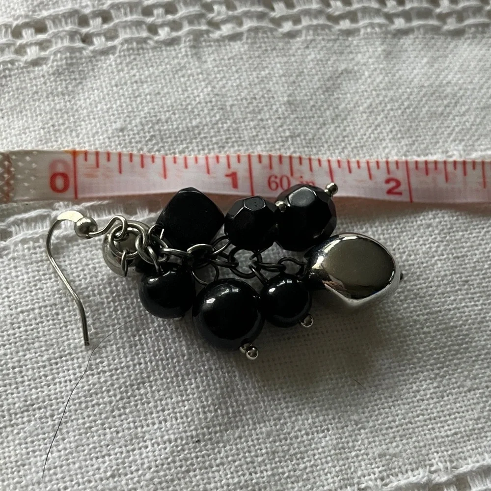 Vintage Bead & Pearl Hook Dangle Earrings Set - 3‎ pair
